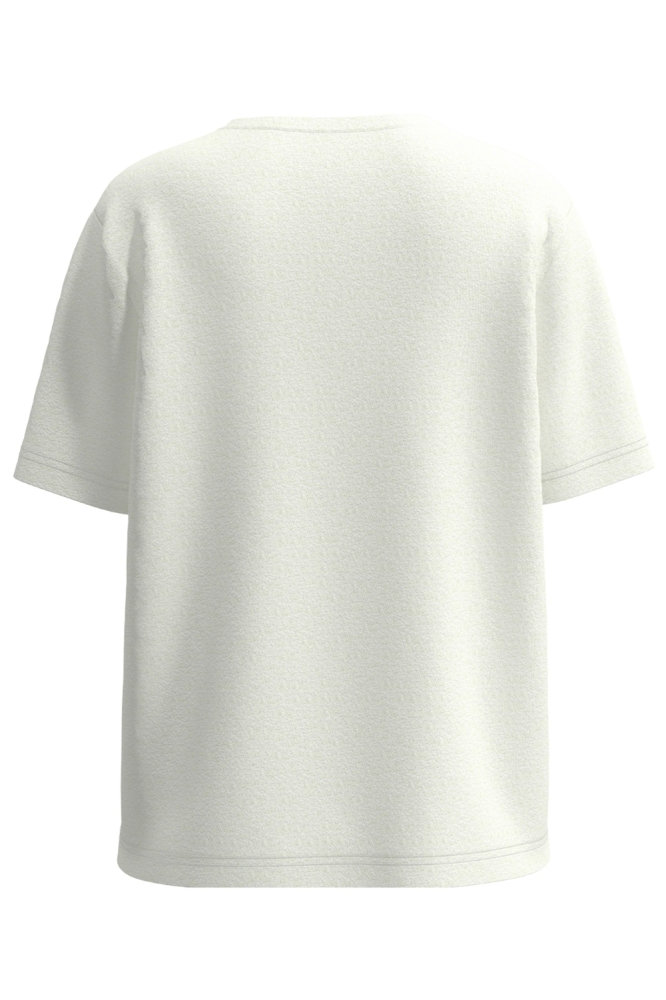 VIHIVA S/S T-SHIRT / LC 14110383 Cloud Dancer/WATERMELON